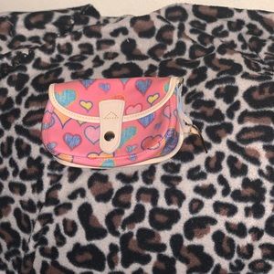 Pink Dooney and Burke wristlet